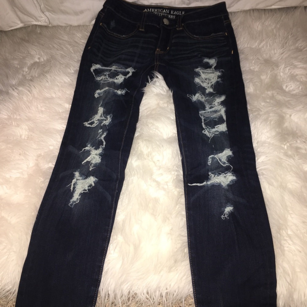 american eagle dark wash jeans